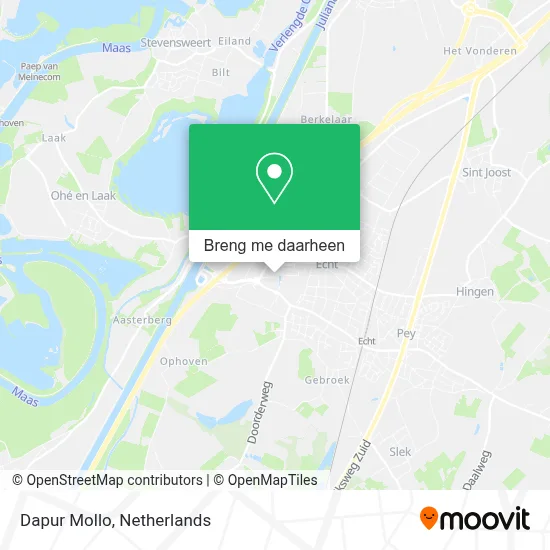 Dapur Mollo kaart