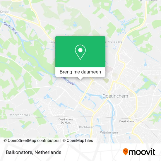 Balkonstore kaart