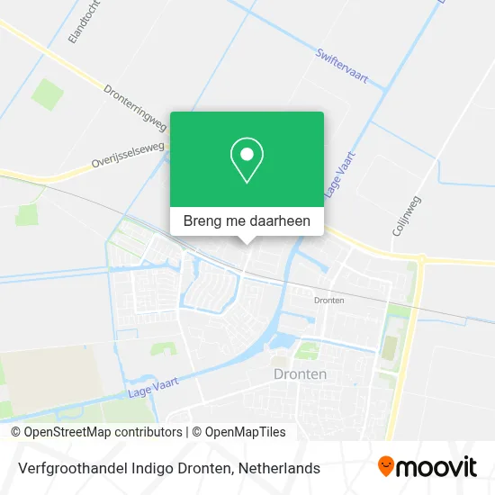 Verfgroothandel Indigo Dronten kaart