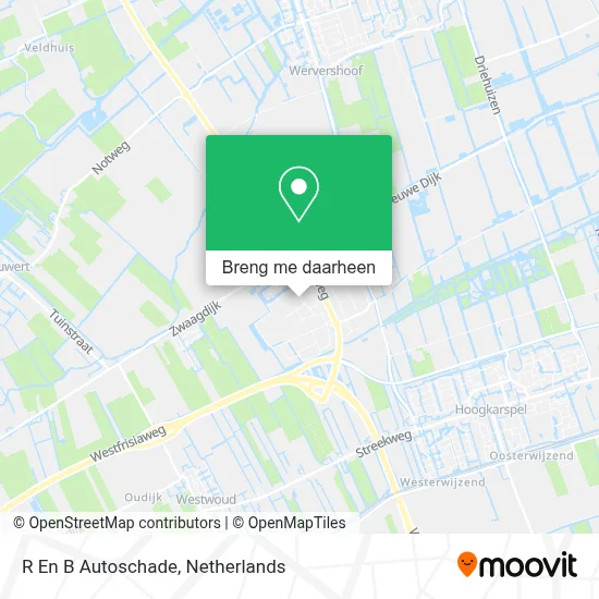 R En B Autoschade kaart