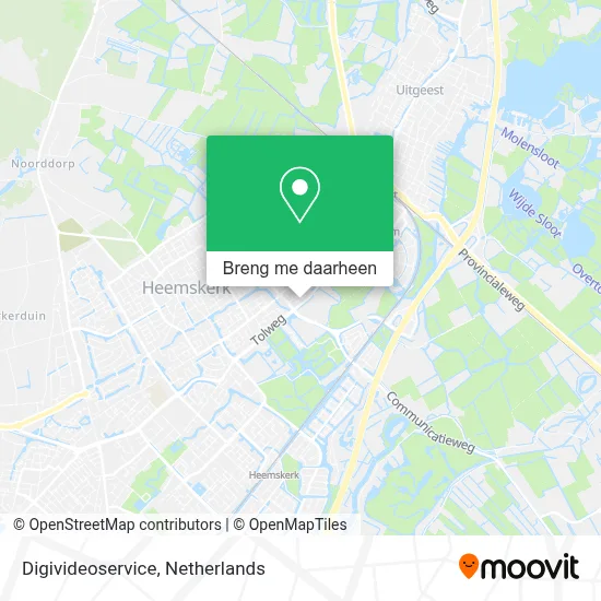 Digivideoservice kaart
