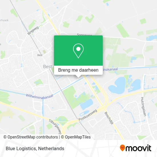 Blue Logistics kaart