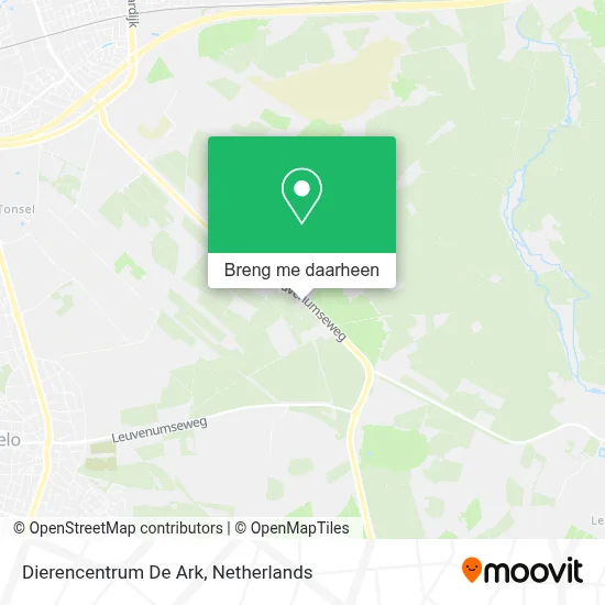 Dierencentrum De Ark kaart