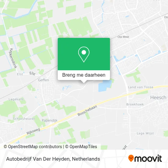 Autobedrijf Van Der Heyden kaart