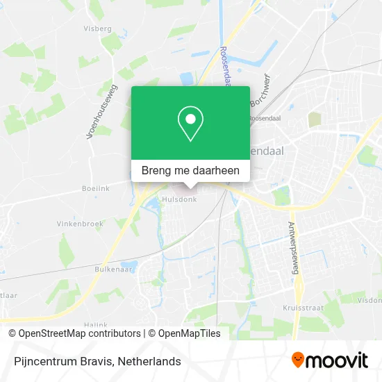 Pijncentrum Bravis kaart