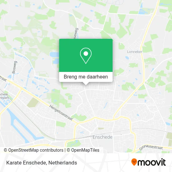 Karate Enschede kaart