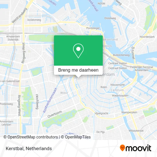 Kerstbal kaart