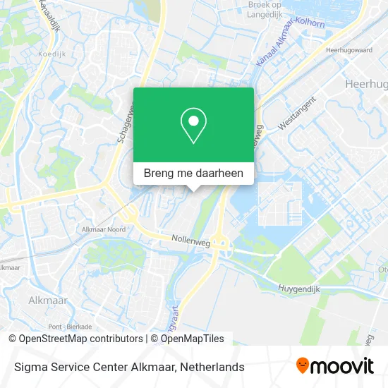 Sigma Service Center Alkmaar kaart