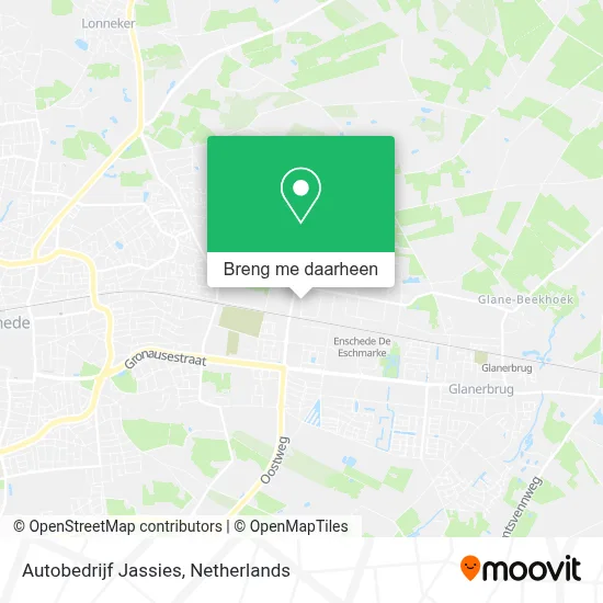 Autobedrijf Jassies kaart