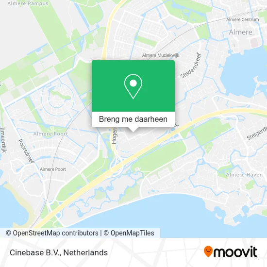 Cinebase B.V. kaart
