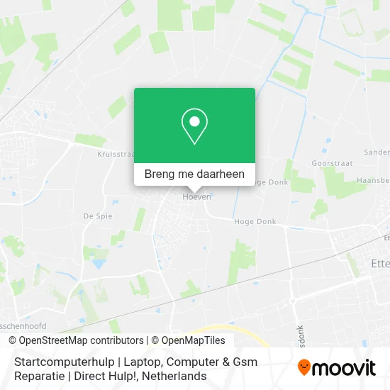 Startcomputerhulp | Laptop, Computer & Gsm Reparatie | Direct Hulp! kaart