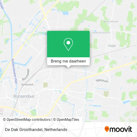 De Dak Groothandel kaart