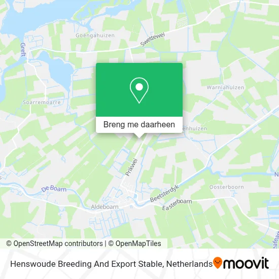 Henswoude Breeding And Export Stable kaart