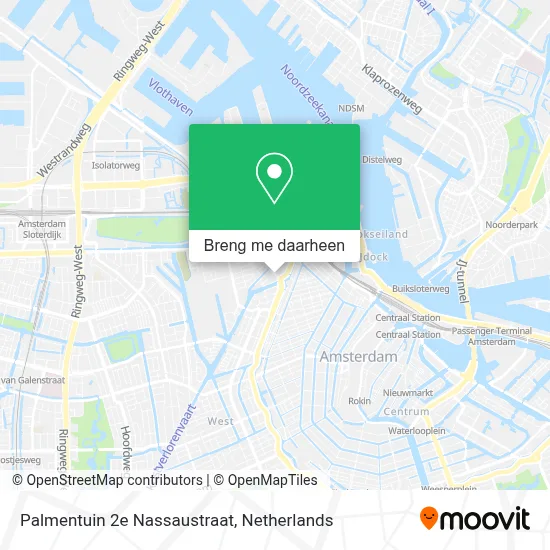 Palmentuin 2e Nassaustraat kaart