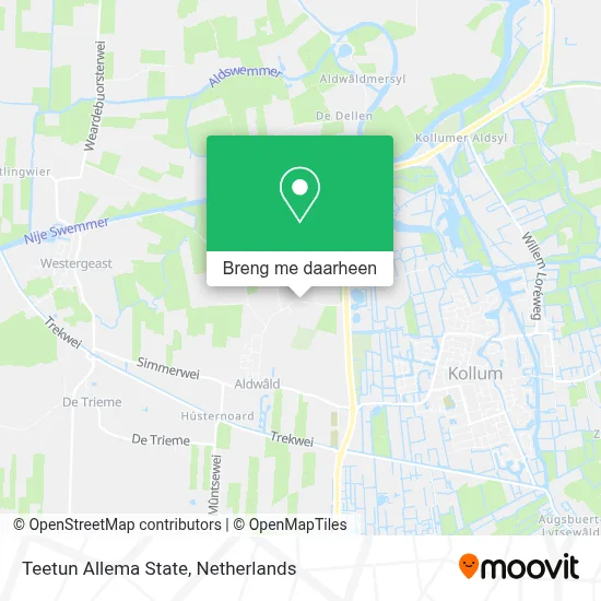 Teetun Allema State kaart