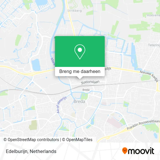 Edelburijn kaart