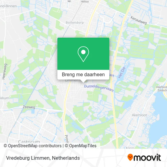 Vredeburg Limmen kaart
