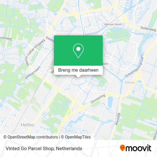 Vinted Go Parcel Shop kaart
