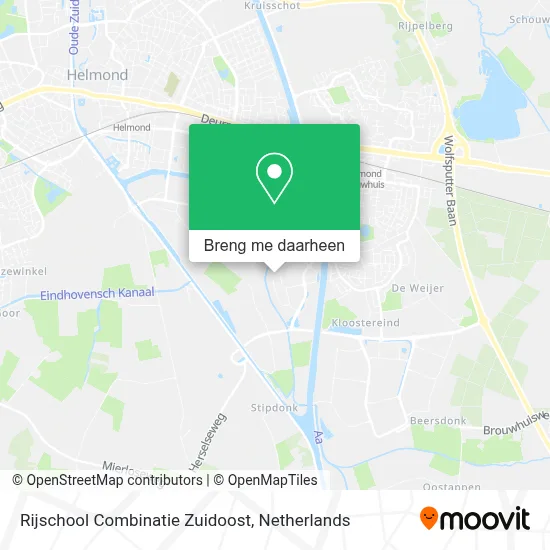 Rijschool Combinatie Zuidoost kaart