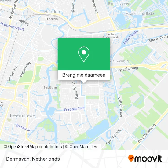 Dermavan kaart