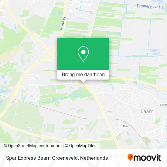 Spar Express Baarn Groeneveld kaart