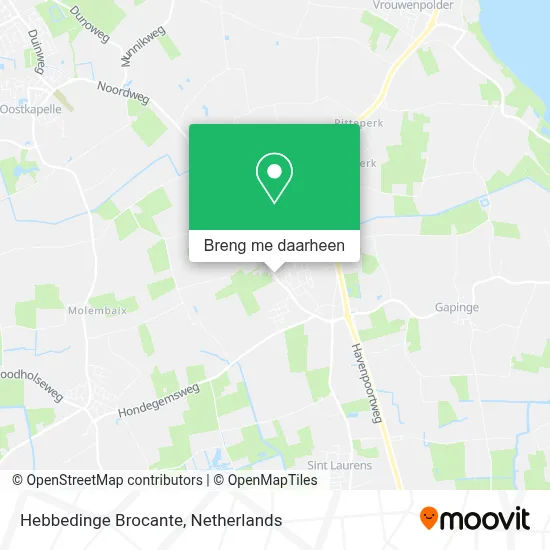 Hebbedinge Brocante kaart