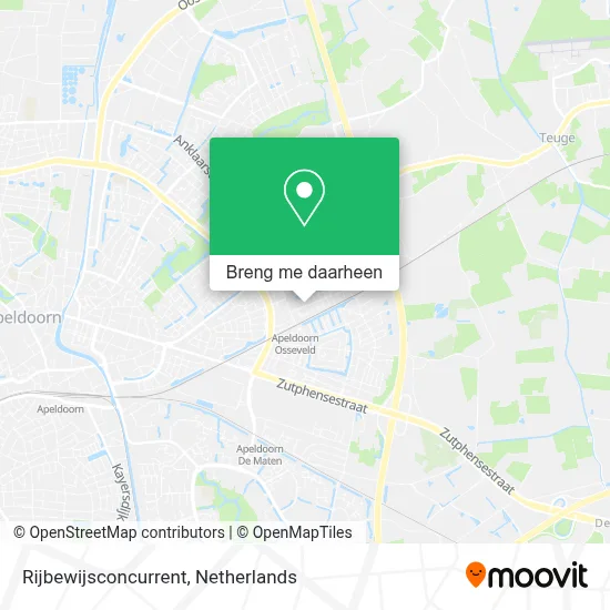 Rijbewijsconcurrent kaart