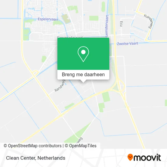 Clean Center kaart