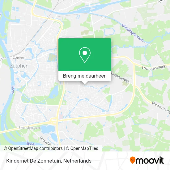 Kindernet De Zonnetuin kaart
