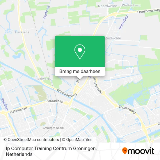 Ip Computer Training Centrum Groningen kaart