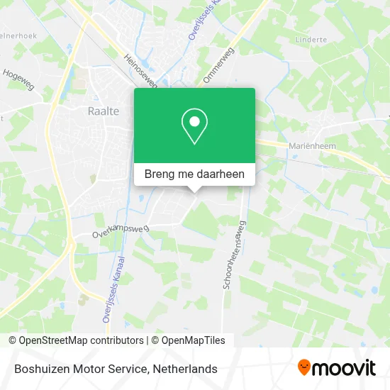 Boshuizen Motor Service kaart