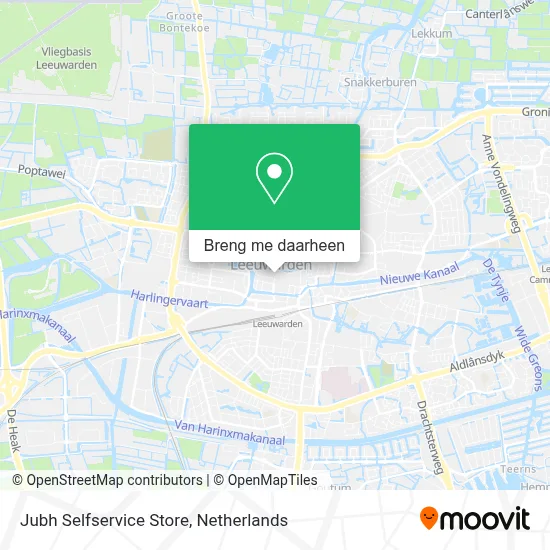 Jubh Selfservice Store kaart
