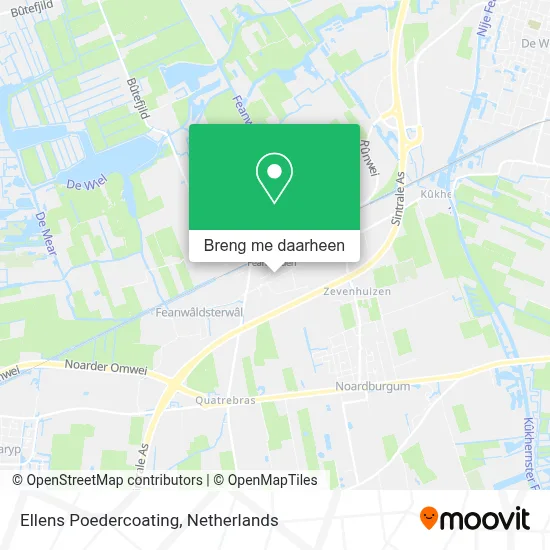 Ellens Poedercoating kaart