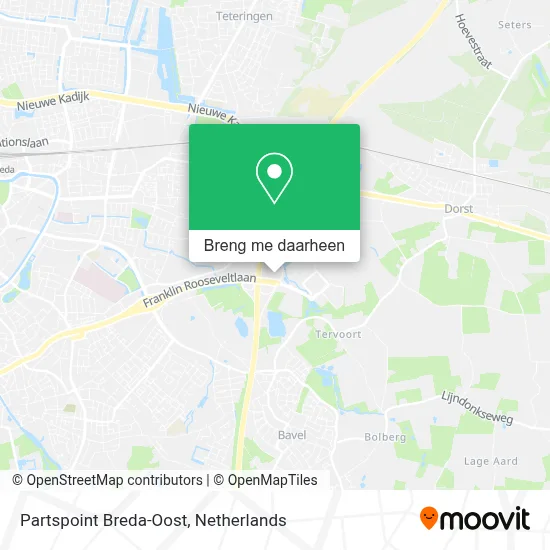 Partspoint Breda-Oost kaart