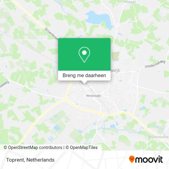 Toprent kaart