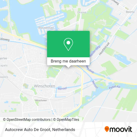 Autocrew Auto De Groot kaart