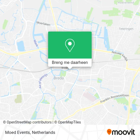 Moed Events kaart