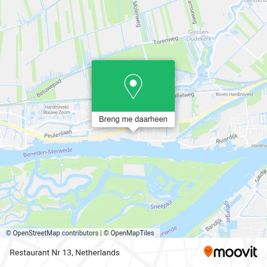 Restaurant Nr 13 kaart