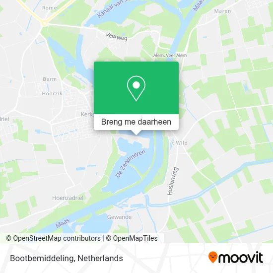 Bootbemiddeling kaart