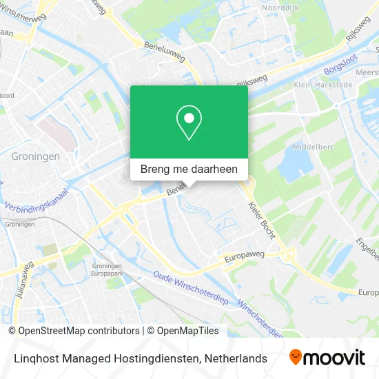 Linqhost Managed Hostingdiensten kaart