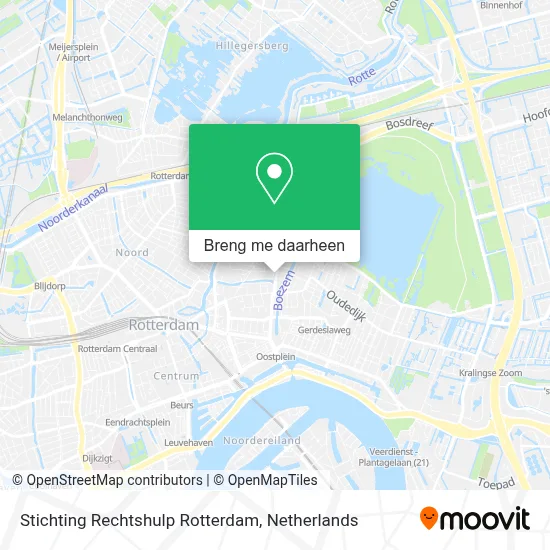 Stichting Rechtshulp Rotterdam kaart