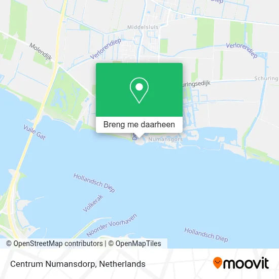 Centrum Numansdorp kaart
