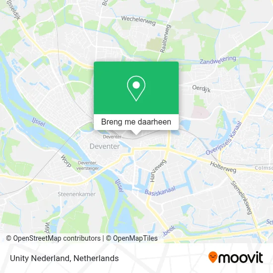 Unity Nederland kaart