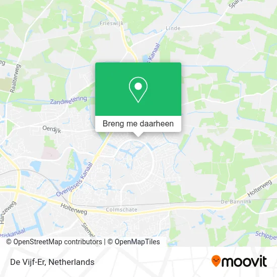 De Vijf-Er kaart