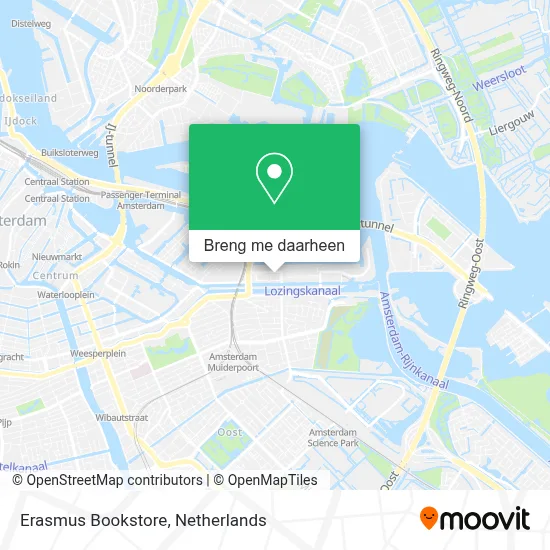 Erasmus Bookstore kaart