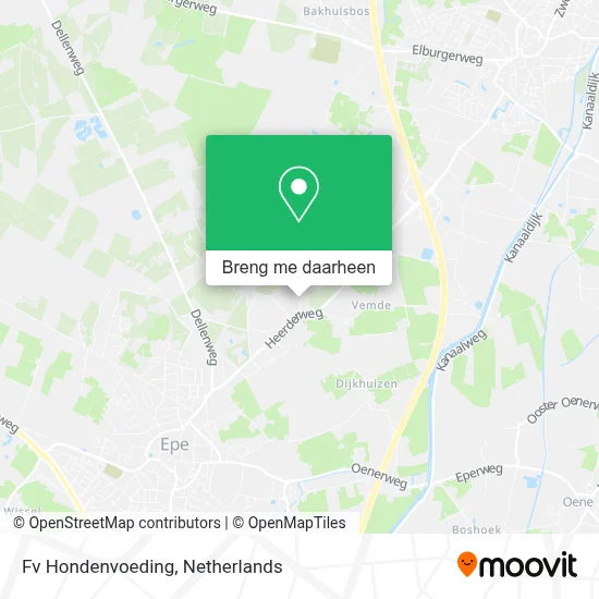 Fv Hondenvoeding kaart