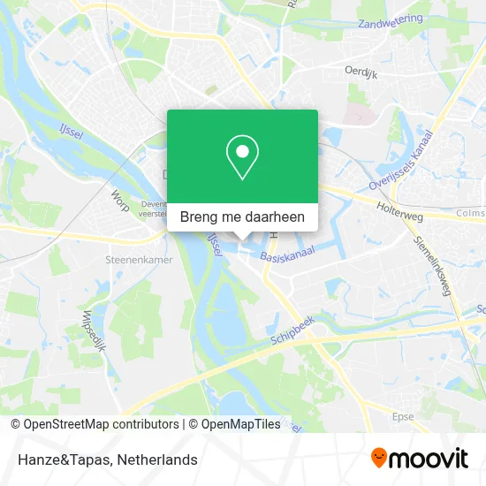 Hanze&Tapas kaart