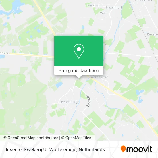 Insectenkwekerij Ut Worteleindje kaart