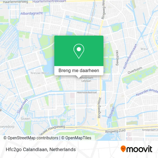 Hfc2go Calandlaan kaart