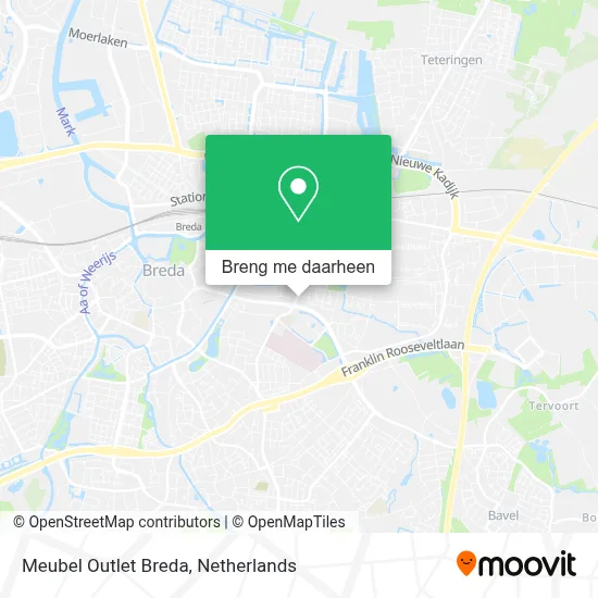 Meubel Outlet Breda kaart